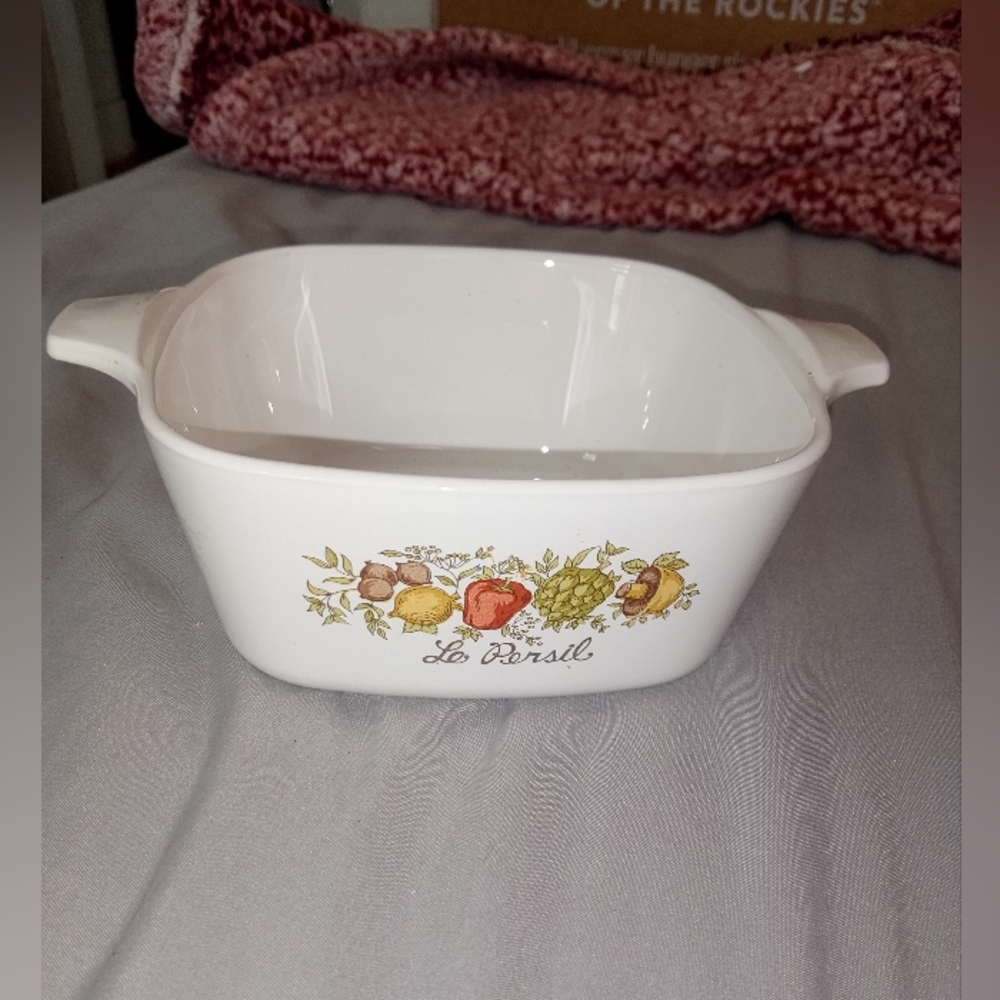 VTG Le Persil Parsley Corningware Petite Casserole Dish